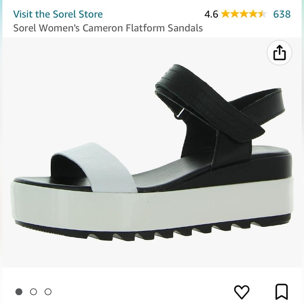 NWOT Sorel Cameron Flatform Sandals